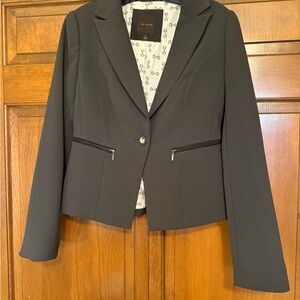 NWOT Women's Dark Brown Equestrian-Style Blazer from The Limited